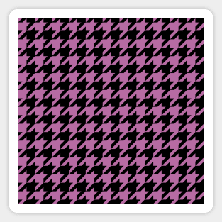 Houndstooth design in bodacious and black Sticker